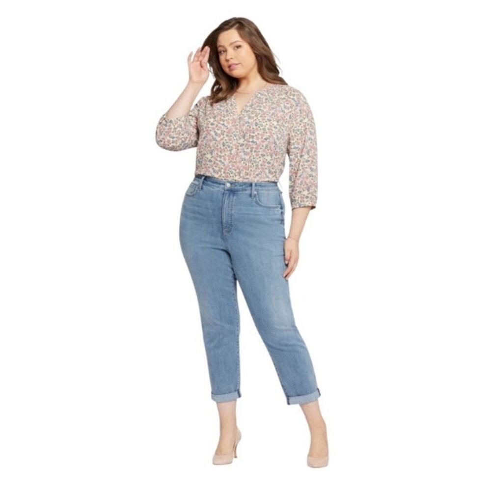 NYDJ Margo Girlfriend Kingston Light Wash Jeans Women's Size 20W Petite NWT